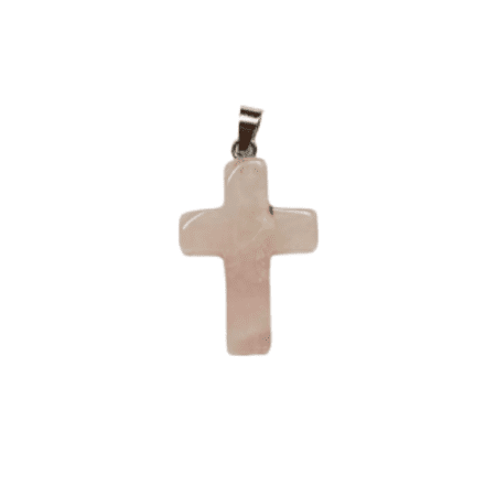 cruz quartzo rosa